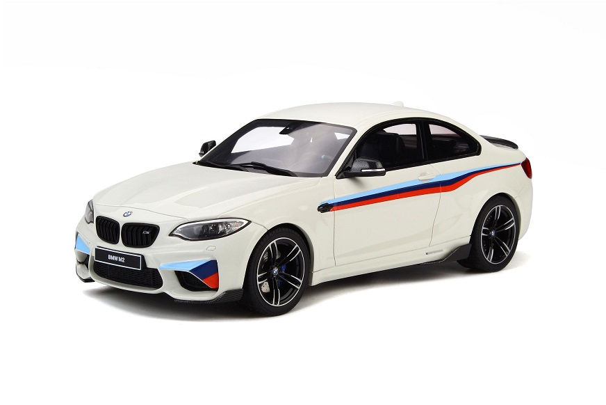 GT Spirit 1/18 BMW M2 White with stripes